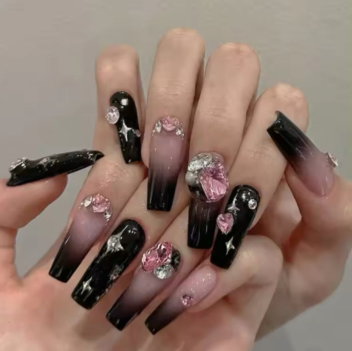 Luxury Press-on Nails, Acrylic & Hand-painted Press-on Nails