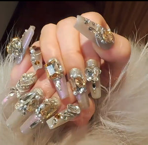 Jeweled Luxury Press-on Nails