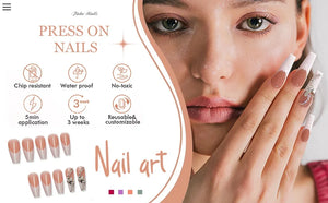 Luxury Press-on Nails, Acrylic & Hand-painted Press-on Nails